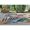 World Rug Gallery Tropical Leaves Indoor/Outdoor Area Rug 3'3" x 5' Multi 8012MULTI3X5 - alternate 5